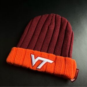 Maroon and Orange Beanie